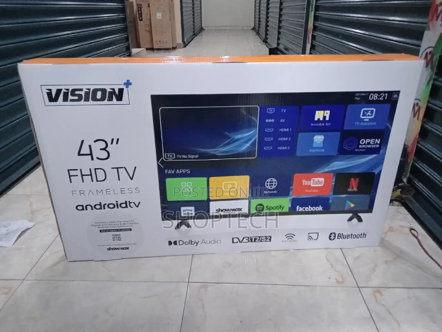Vision Plus VP8843SF - 43" FHD Frameless Android OS Smart TV