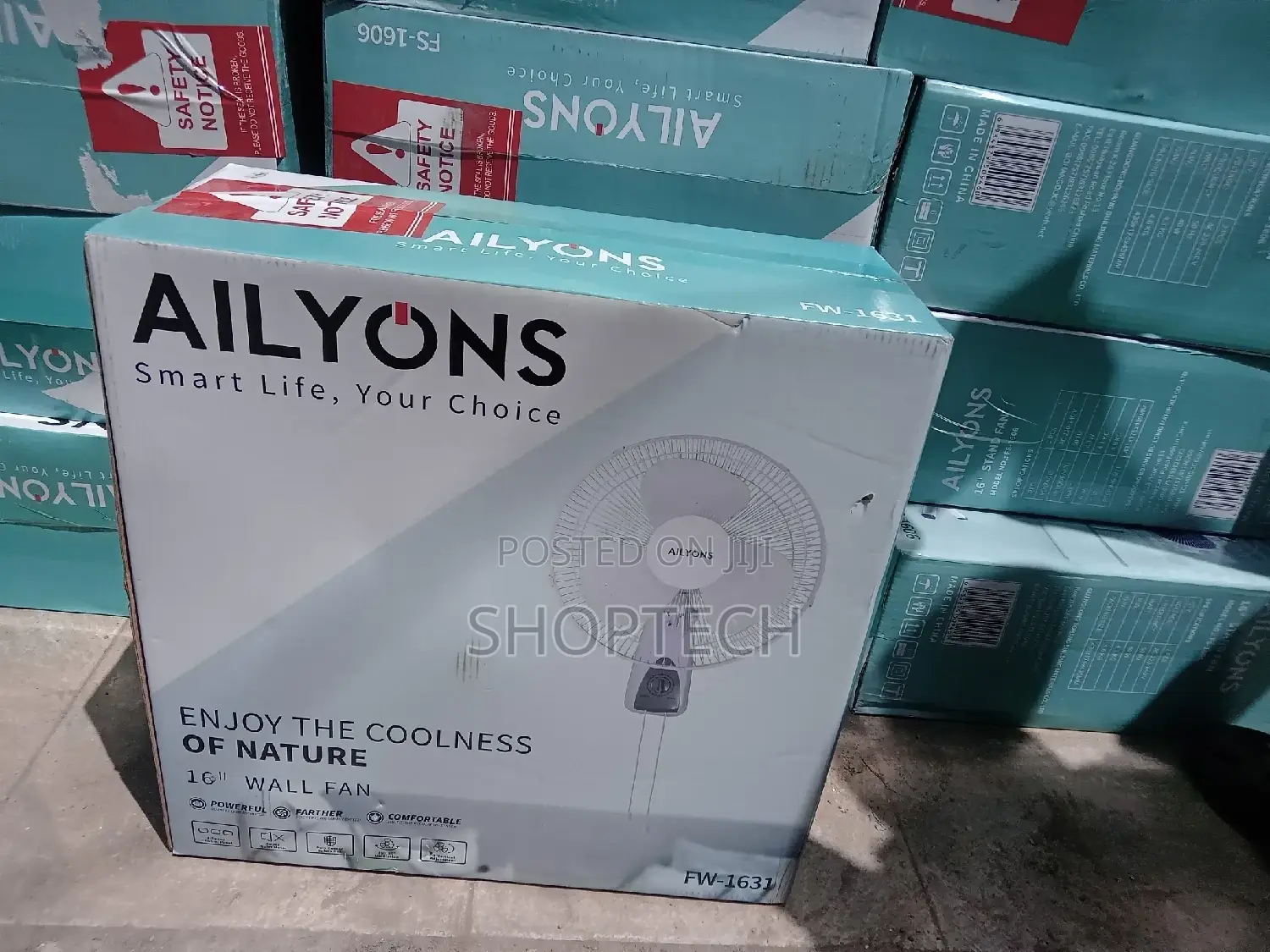 AILYONS 16” Inch Wall Fan – White