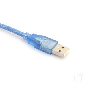 30CM USB 2.0 Extension Cable Transparent Blue Male to Female