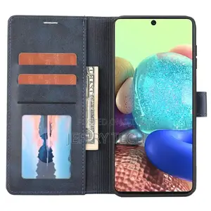 For Samsung Galaxy A51 4G Leather Case(Blue)