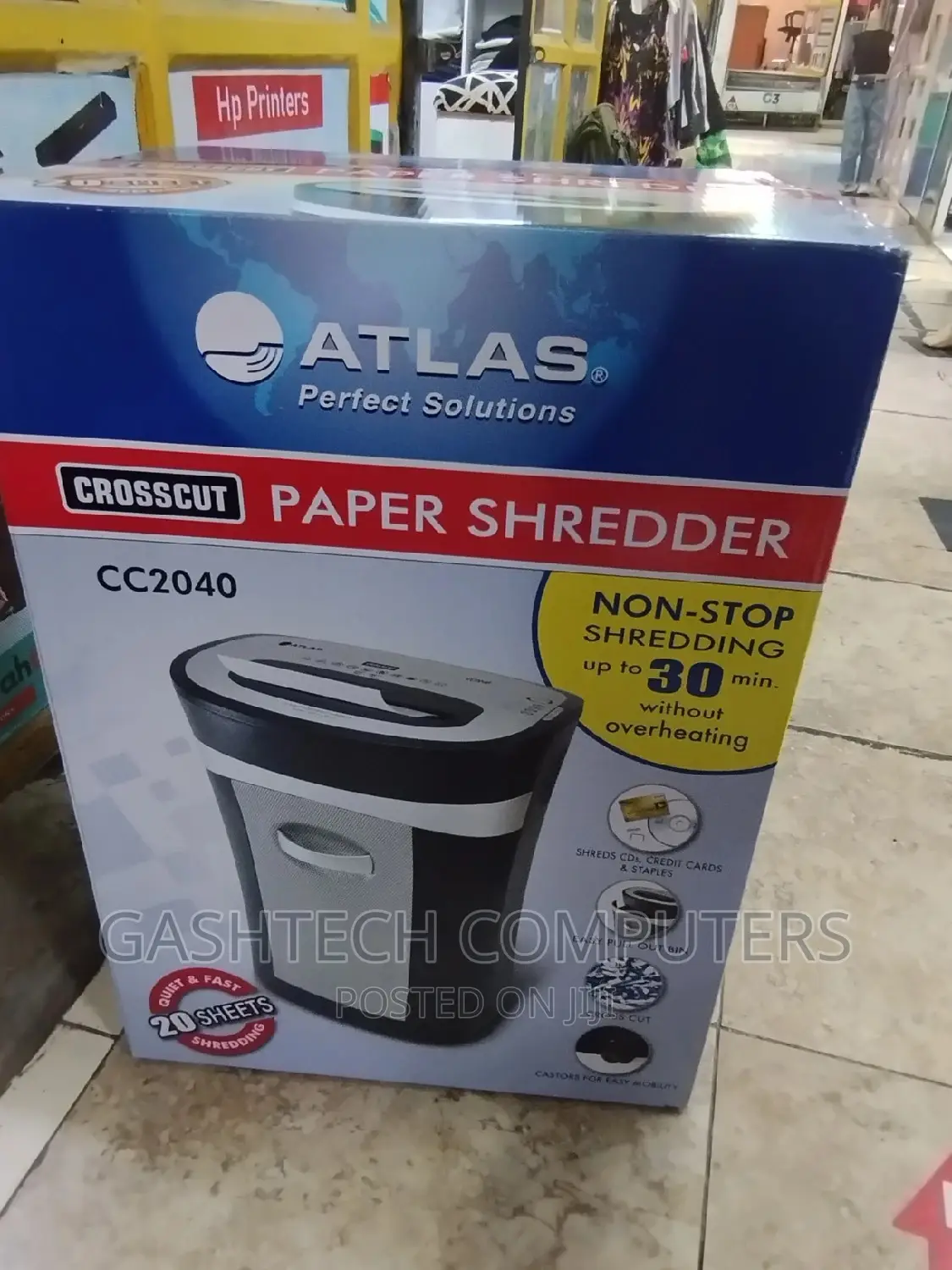 Atlas Cc2040 Shredder 20 Sheets 33 Litres