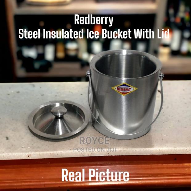 Stainless Steel Insulated Ice Bucket With Lid