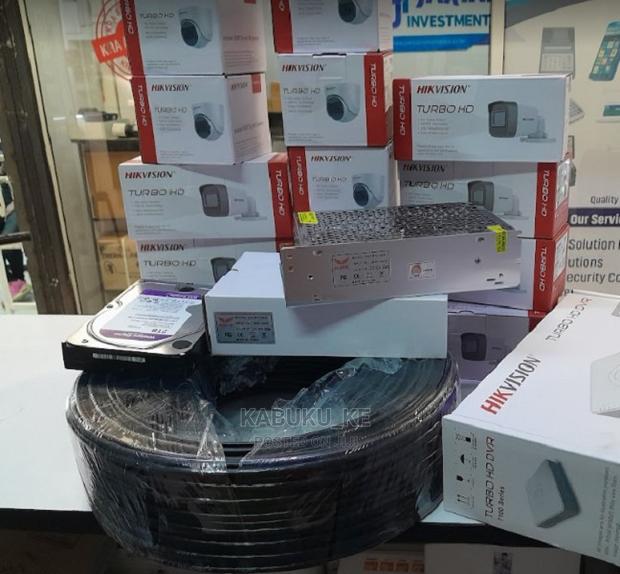 Hikvision Eight 8 Channel DVR Kit With 8 CCTV Cameras
