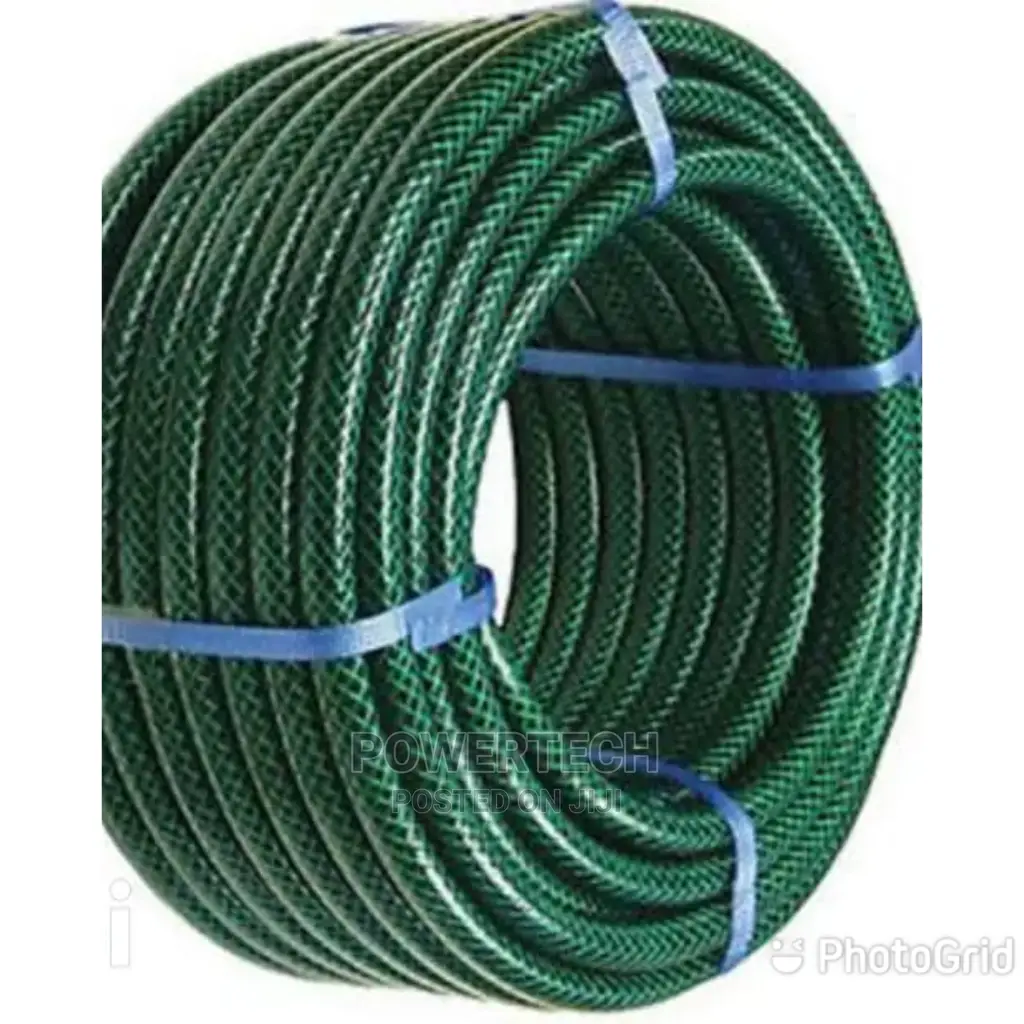 3/4" Garden Braided Hose Pipe - 25m Green