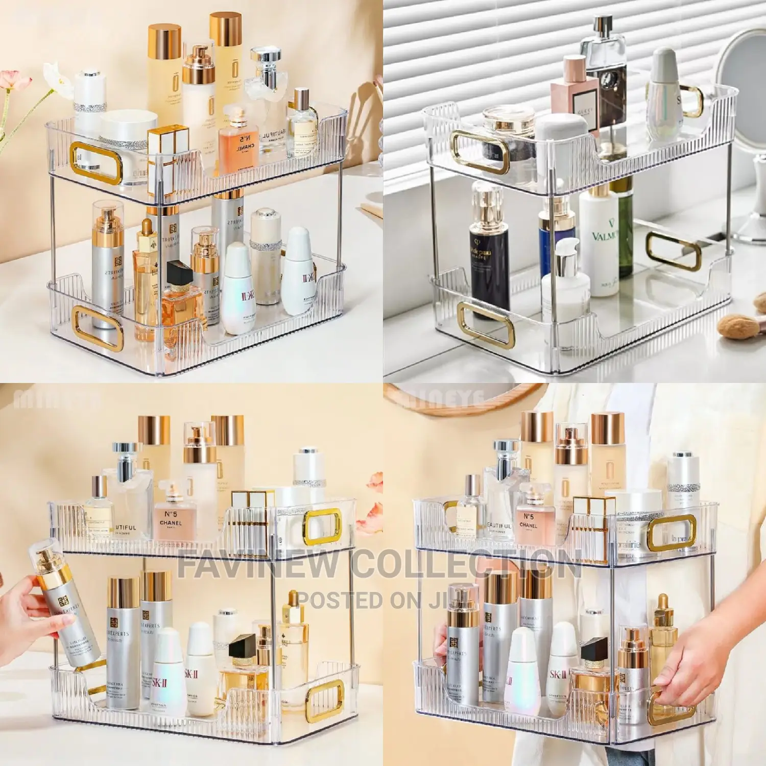 Multipurpose 2 Tier Decorative Organizer