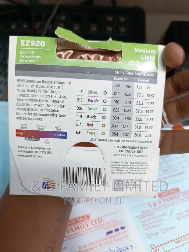 d'Addario EZ920 Acoustic Strings - thumbnail 2