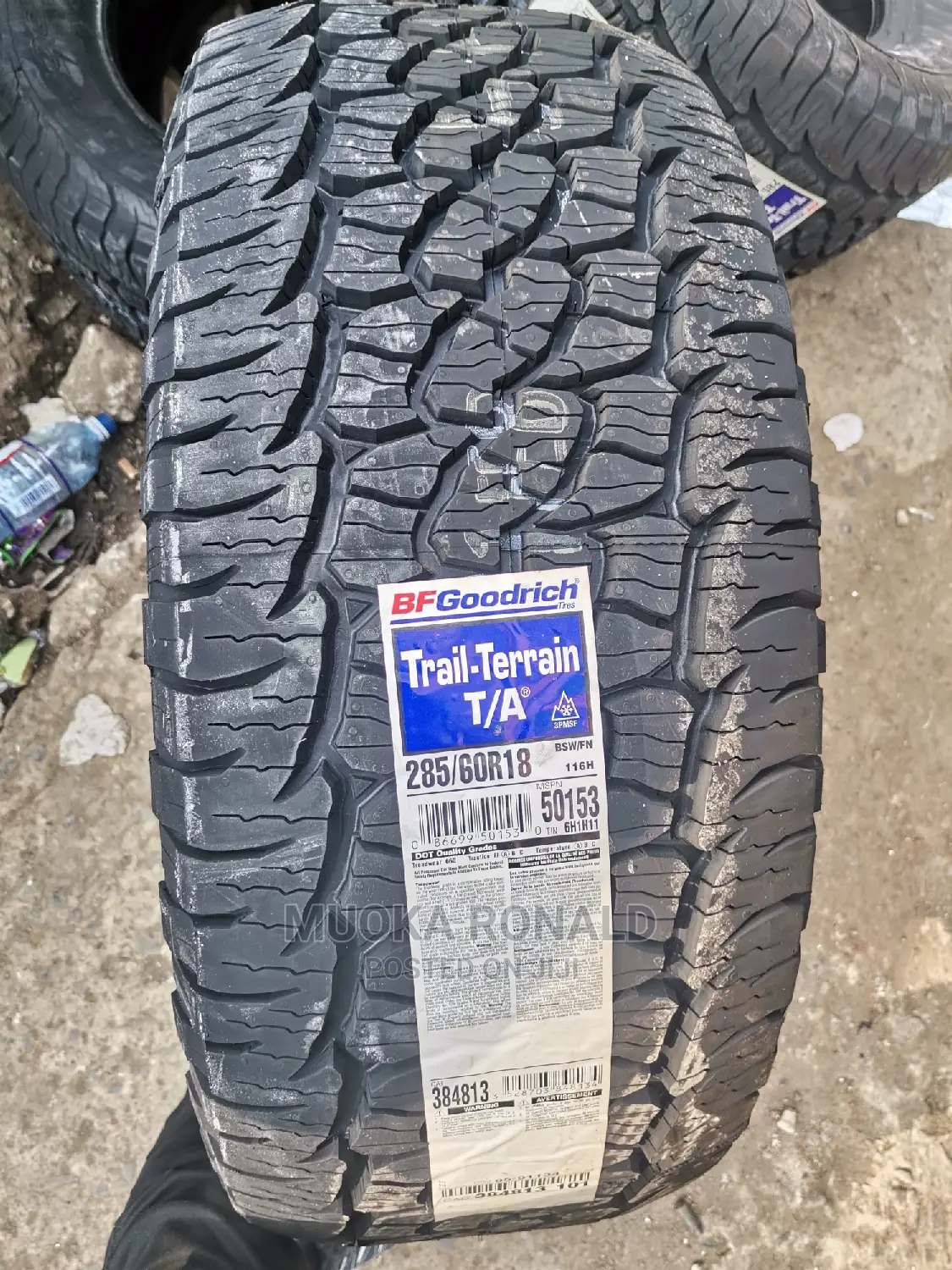 285/60r18 Bf Goodrich Tyre (T/A) Made in U.S.A