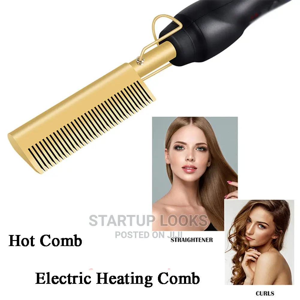Professional Hot Comb Hair Straightener Electric