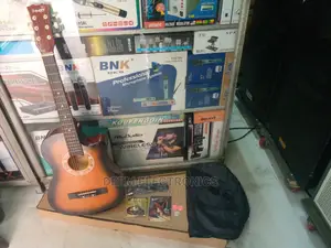 Box Guitar 38" With, Bag, Strap, Strings, Capo and Picks