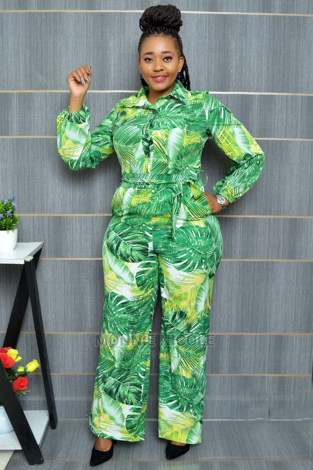 Floral Green Jumpsuit - main view