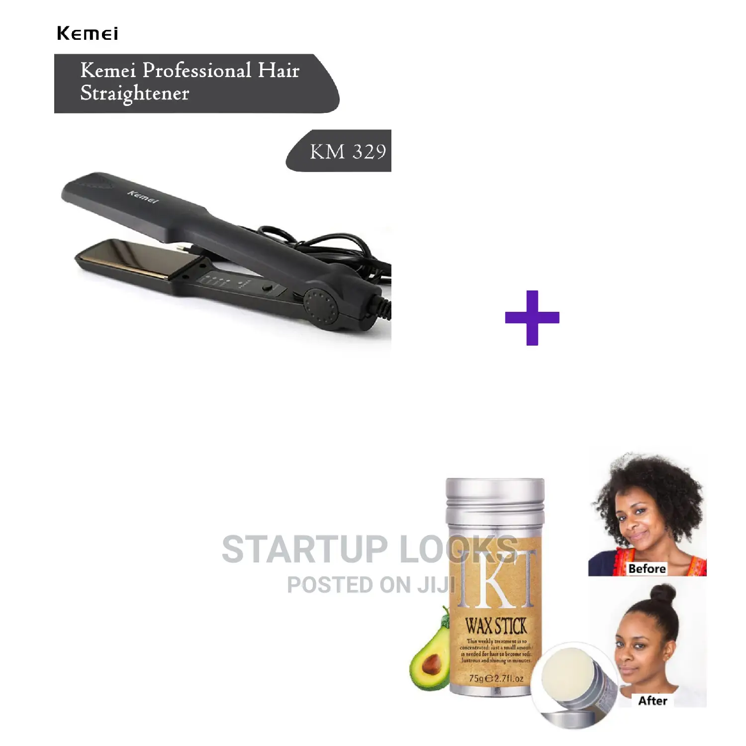Professional Flat Iron+ Wax Stick