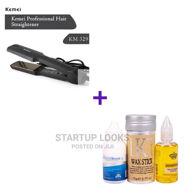 Flat Iron Set of Wax Stick, Ghost Bond Glue and Remover - main view