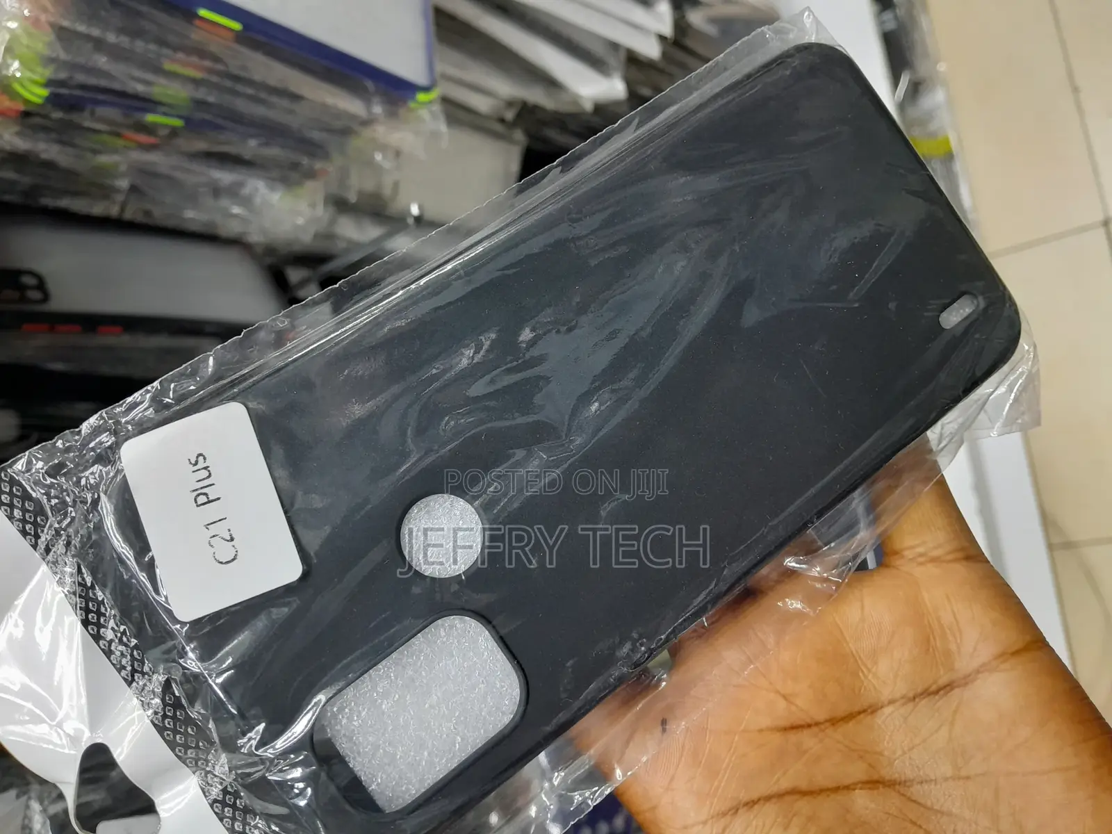 Nokia C21 Plus Case, Slim Black Silicone Gel Phone Cover