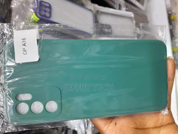 Prime Retail Back Case Cover for Oppo A16 (Silicone|Black) - main view