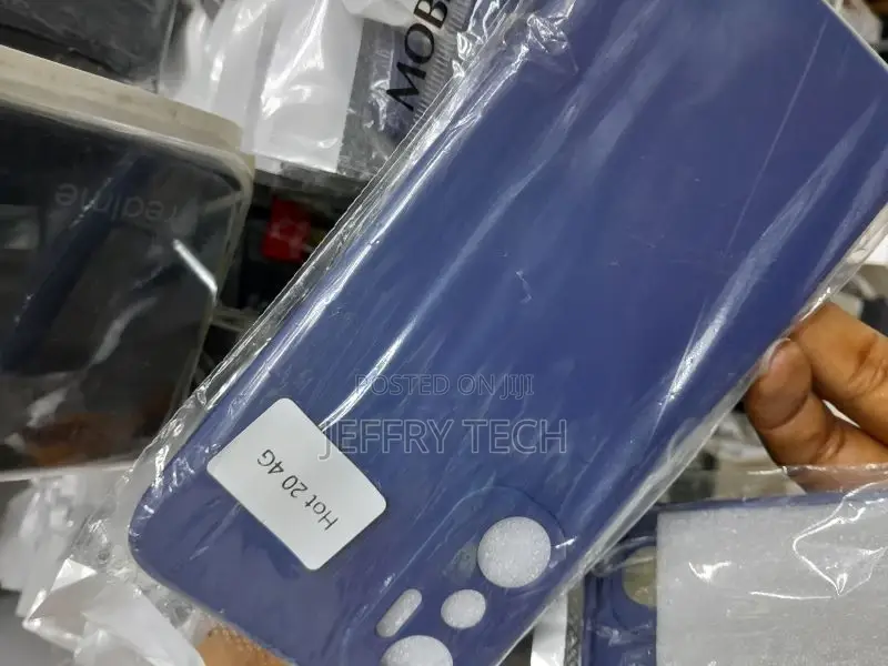 Infinix Hot 20 4G Case Hot20 Covers TPU Black Silicone Star