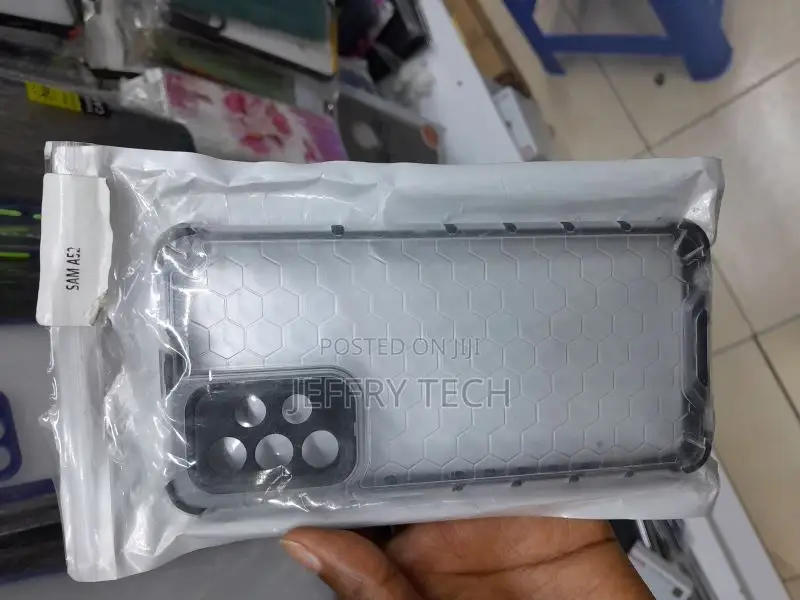 Samsung A52 Honeycomb Transparent Case Anti Falling Protect