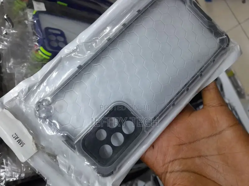 Samsung A52 Honeycomb Transparent Case Anti Falling Protect