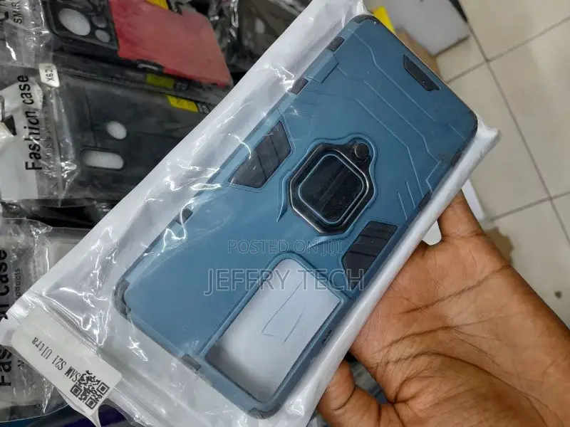 Coveron For SAMSUNG Galaxy S21 Ultra 5G Ring Case, Kickstand