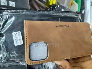 Magnetic Flip Case Card Slot for iPhone 12 Pro (Brown)
