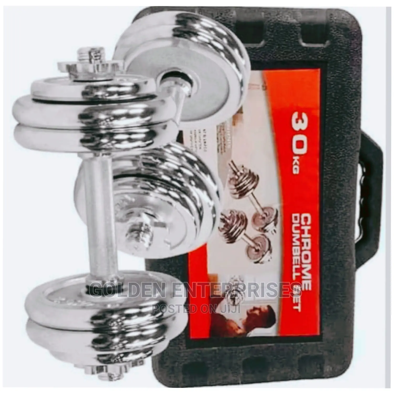 30kg Chrome Dumbbell Set