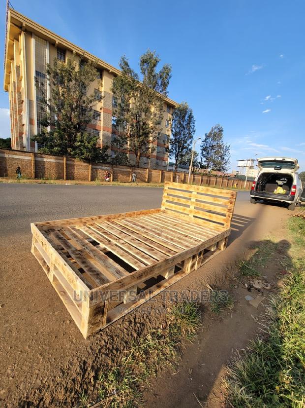 4*6 Wooden Pallets Bed- Wood Pallet Bed