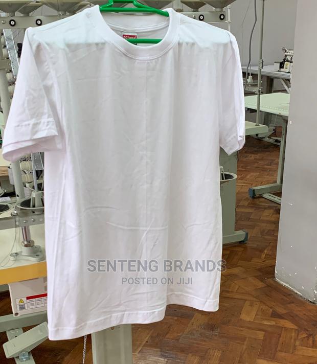 Pure White Plain Tshirts - thumbnail 3