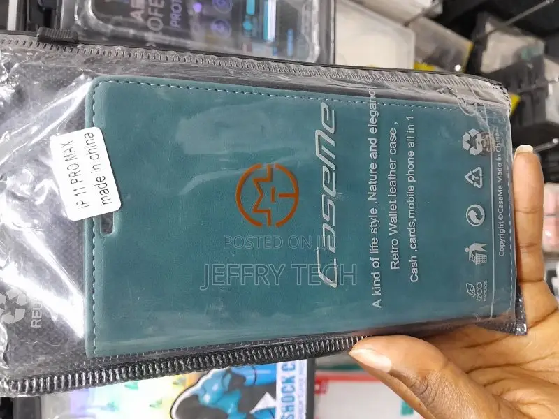 iPhone 11 Pro Max Flip Leather Wallet Case