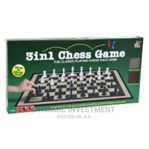 Game 3 in 1 MAXIMA, Chess, Checkers, Checkers