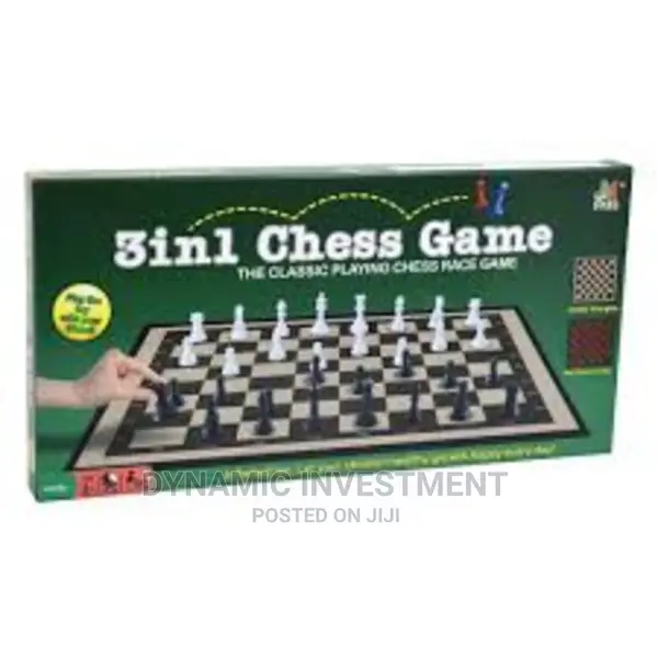 Game 3 in 1 MAXIMA, Chess, Checkers, Checkers