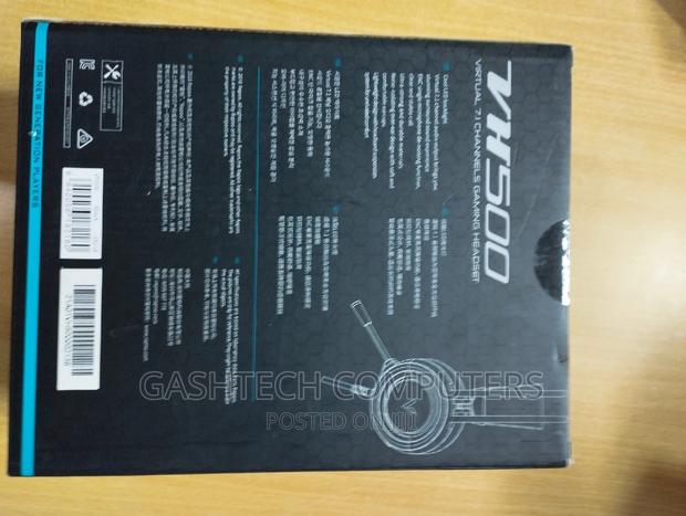 Virtual 7.1 Gaming Wired USB Headset VH500VH - Black - main view