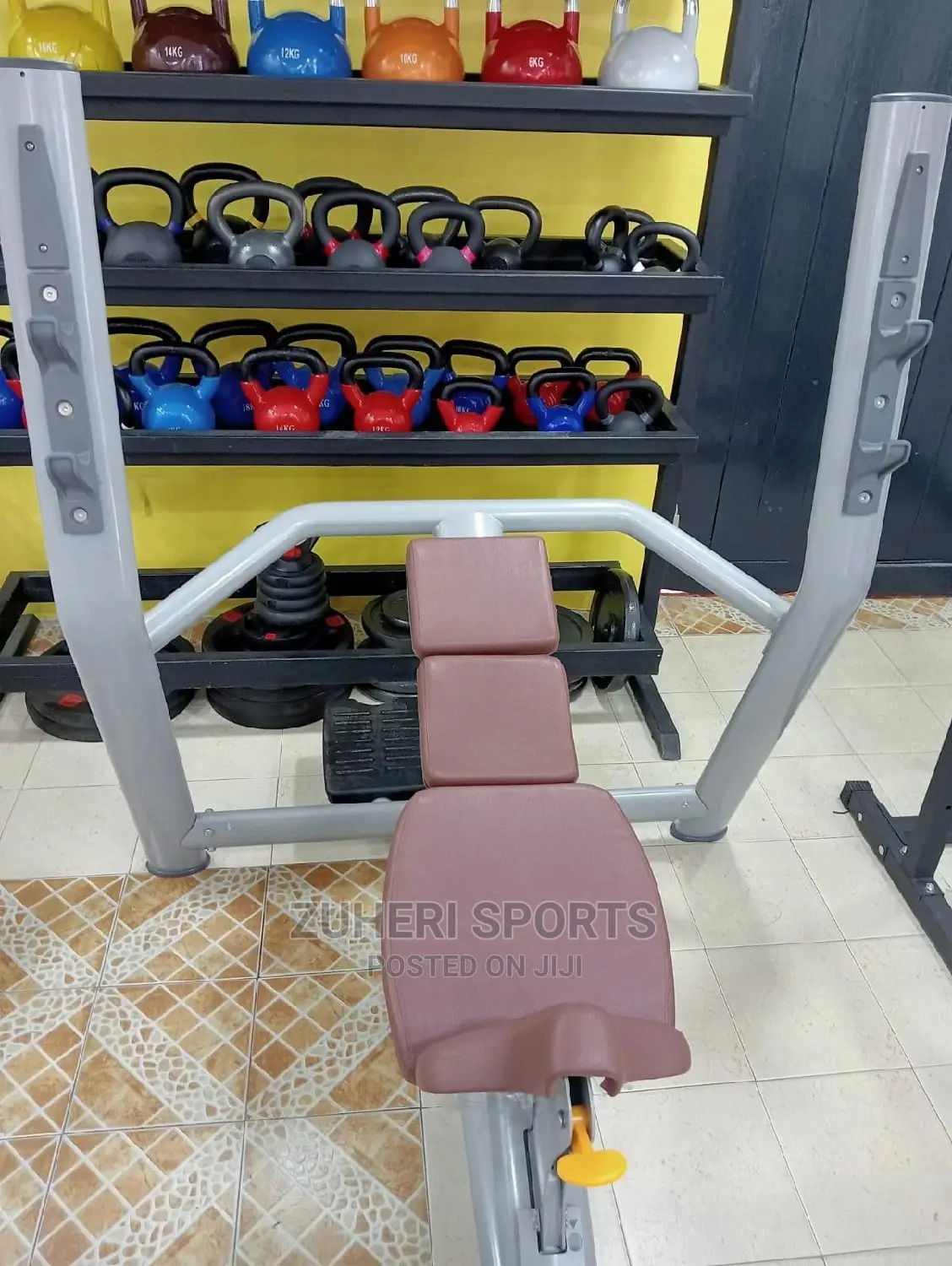 Gym Bench Incline Olympic Heavy Commercial
