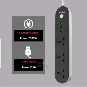 ONESAM 3 USB Ports With Auto-Id Identication 3 Power Socket