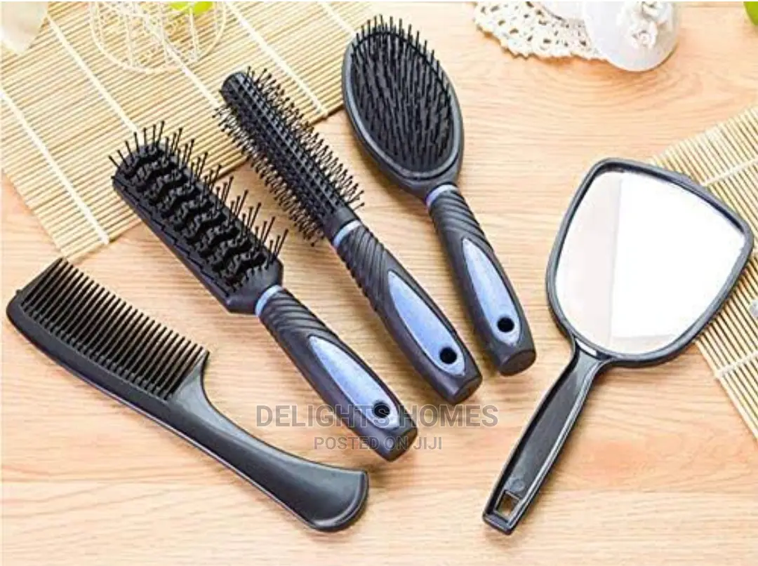 6in1 Hair Combs Set in Stand _Pa