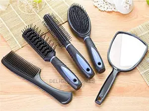 6in1 Hair Combs Set in Stand _Pa
