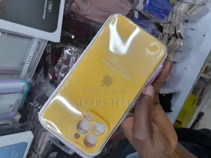 iPhone 13 Pro Max Silicone Cover Phone Cover Yellow