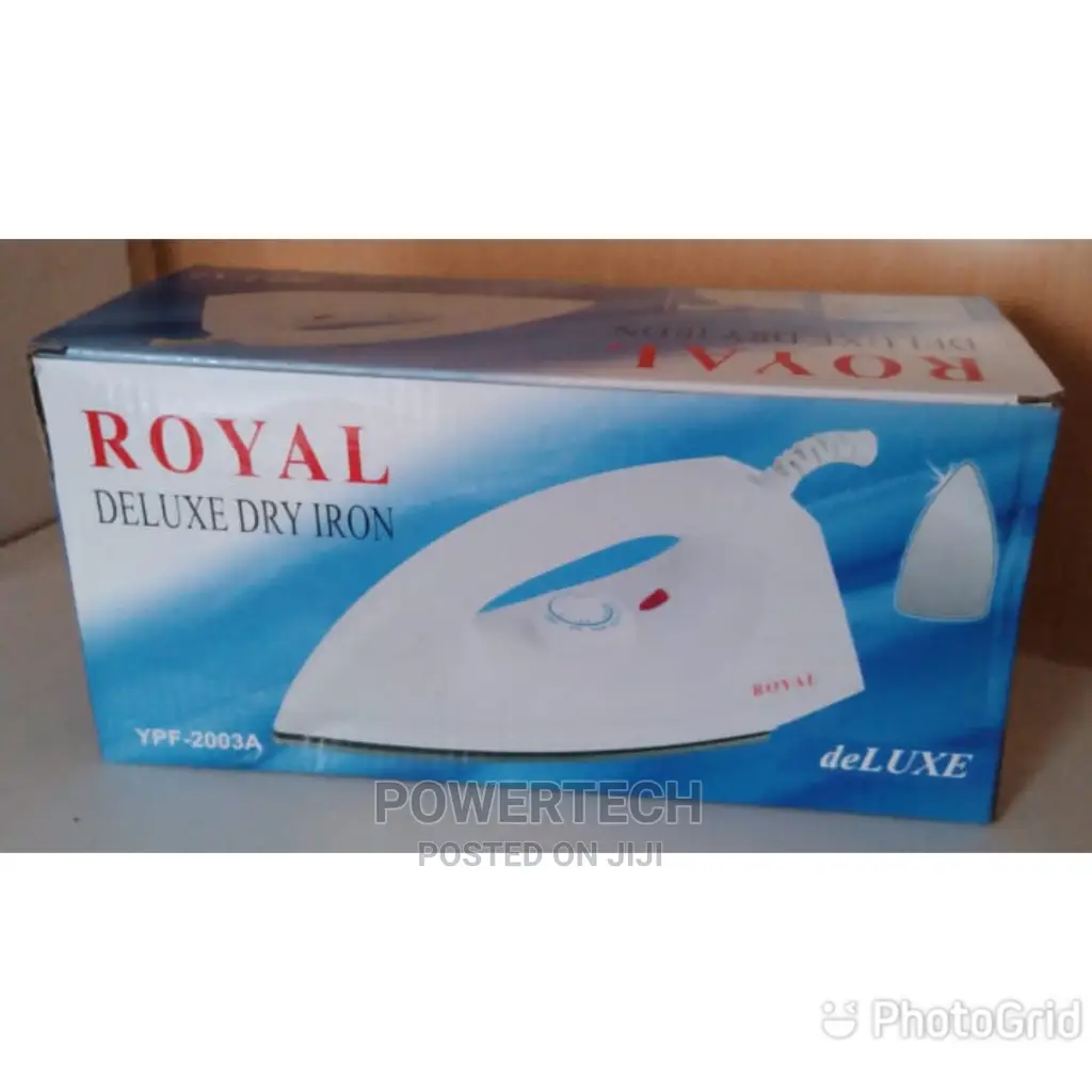 Royal Deluxe Dry Iron Electric Iron(1000W) White