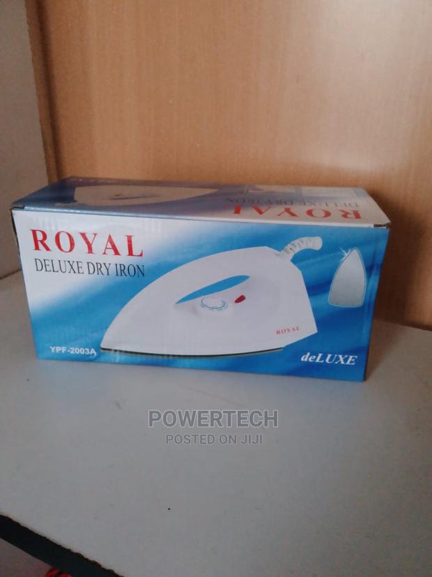 Royal Deluxe Dry Iron Electric Iron(1000W) White