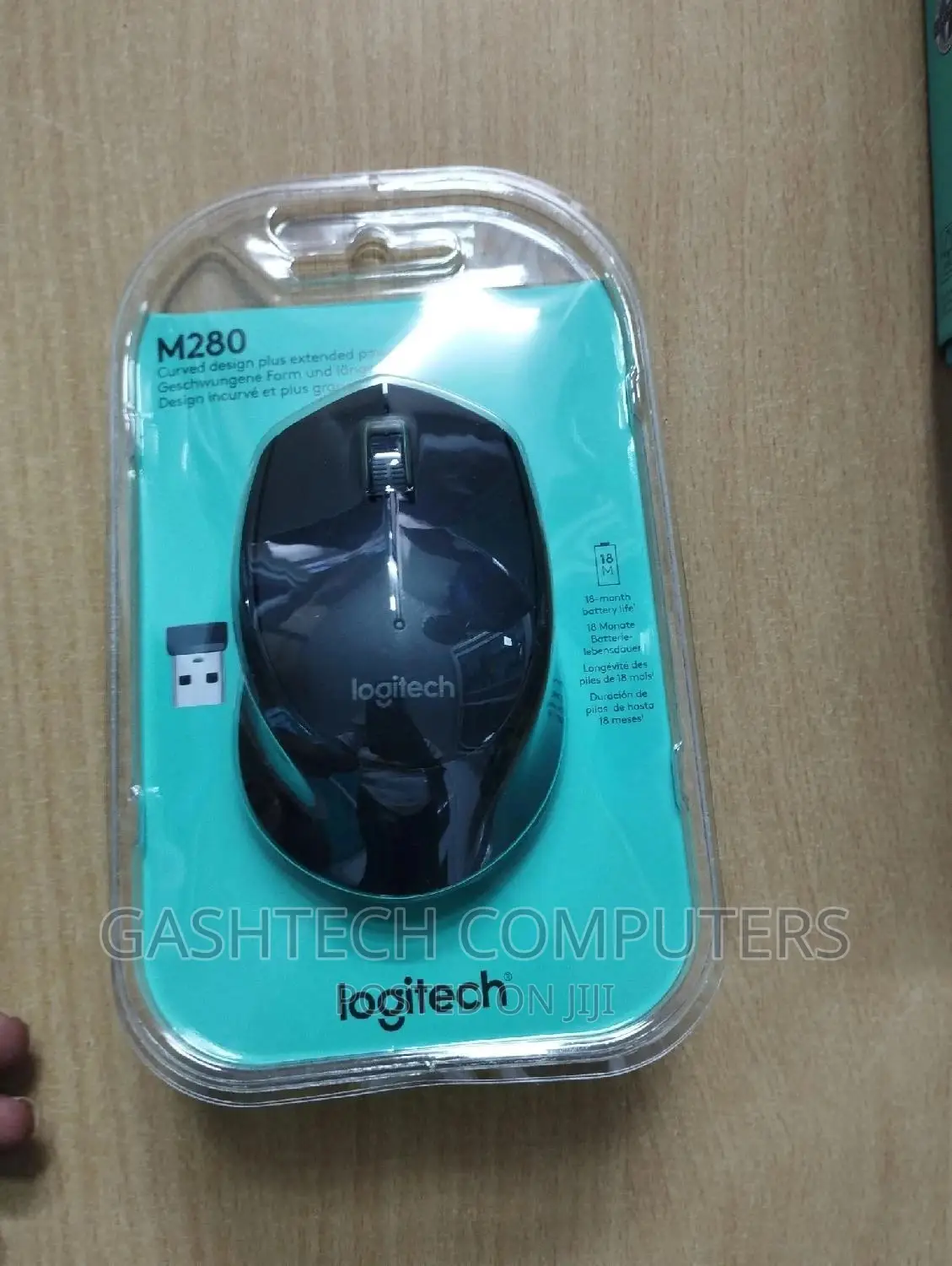 Logitech Wireless Mouse M280 - BLACK - 2.4GHZ