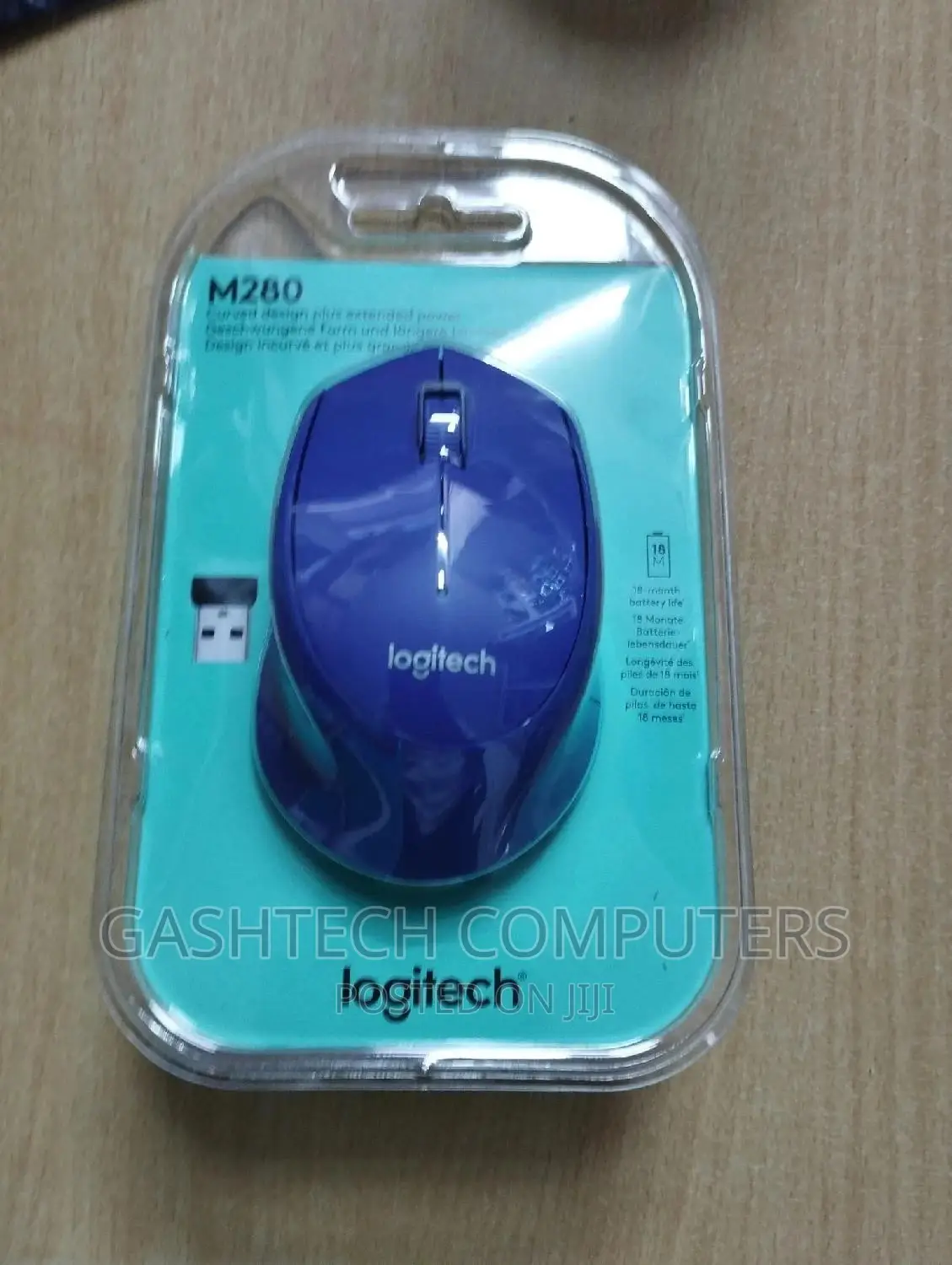 Logitech Wireless Mouse M280 - BLUE