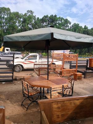 6 Seater Outdoor Set Plus Umbrella