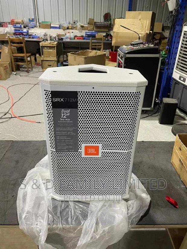 White JBL 712 Monitor Speaker