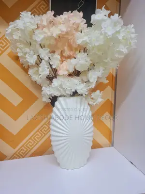 Large Unbreakable Flower Vase With Cherry Blossom Flowers