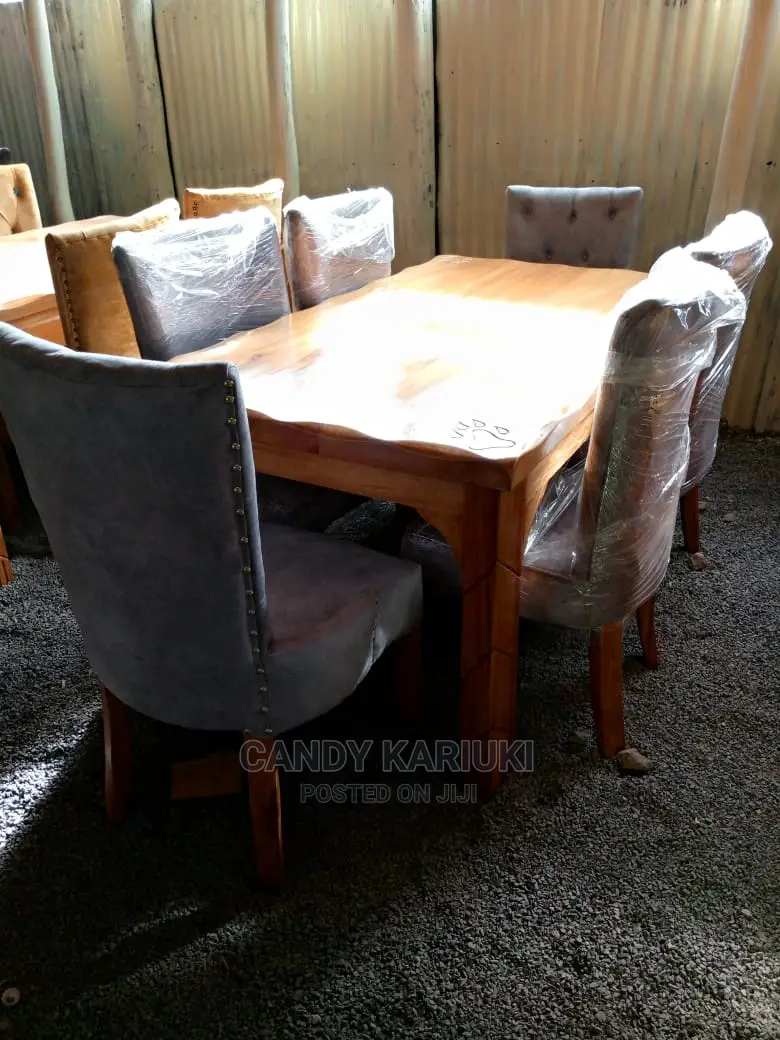 Pure Wood 6 Seater Dining Table Set
