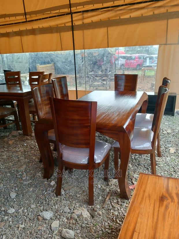 Pure Mahogany 6 Seater Dining Table Set