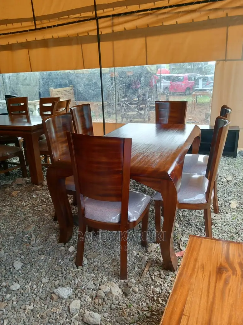 Pure Mahogany 6 Seater Dining Table Set