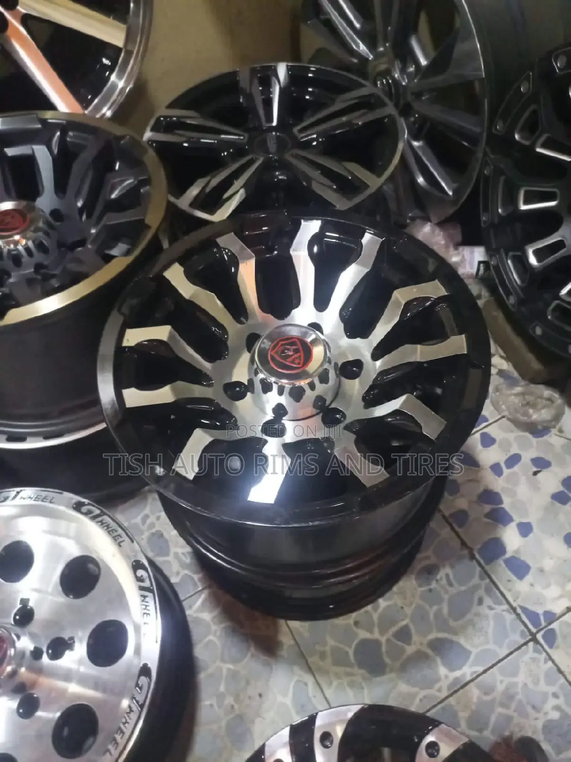 Black Silver 15 Inch Offset Rims Fitting Hilux,D Max