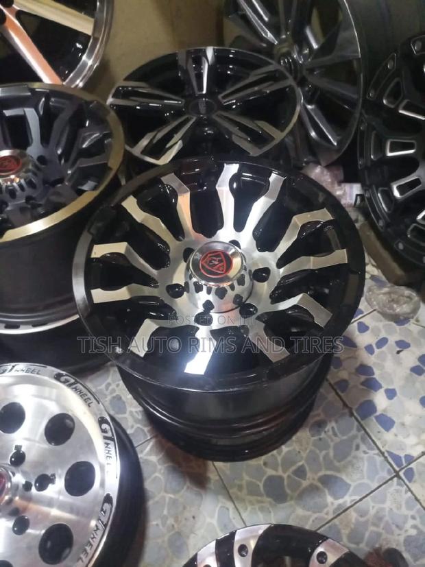 Black Silver 15 Inch Offset Rims Fitting Hilux,D Max