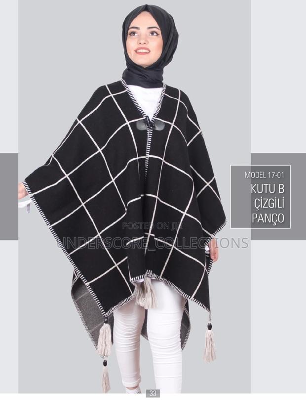Classy Free Size Warm Printed Ponchos - main view