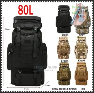 80L Back Pack Outdoor Tactical Hiking Bag
