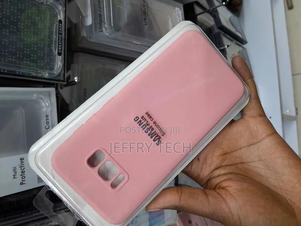 Silicone Galaxy S8 Plus Case, Cute Pink Liquid Silicone Gel - thumbnail 2